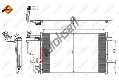 NRF Kondenzátor klimatizace NRF 35922, 35922 NRF Kondenzátor klimatizace NRF 35922, 35922