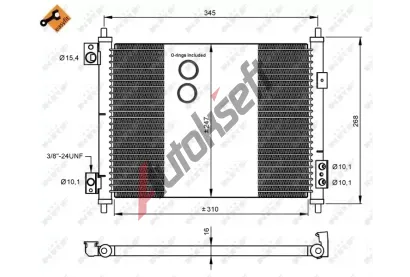 NRF Kondenz�tor klimatizace NRF 35926, 35926