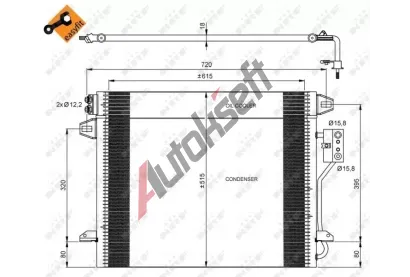 NRF Kondenztor klimatizace NRF 35928, 35928