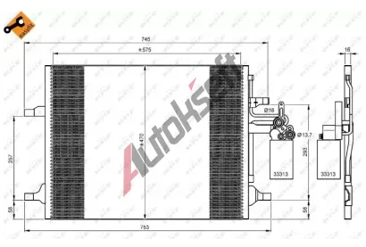 NRF Kondenztor klimatizace NRF 35930, 35930