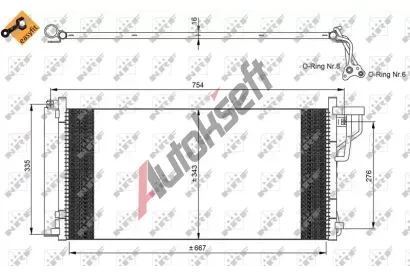 NRF Kondenztor klimatizace NRF 35962, 35962