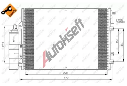 NRF Kondenztor klimatizace NRF 35967, 35967