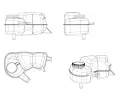NRF Vyrovnvac ndoba chladic kapaliny EASY FIT NRF 454038, 454038