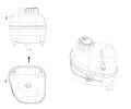 NRF Vyrovnvac ndoba chladic kapaliny EASY FIT NRF 454041, 454041