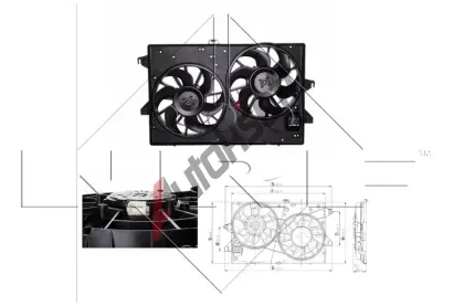 NRF Vtrk chlazen motoru NRF 47000, 47000