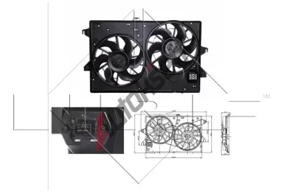 NRF Vtrk chlazen motoru NRF 47003, 47003