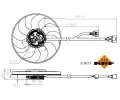NRF Větrák chlazení motoru NRF 470033, 470033