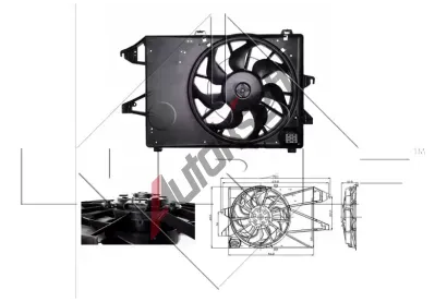 NRF Vtrk chlazen motoru NRF 47005, 47005