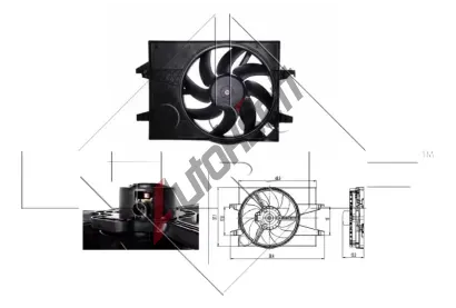 NRF Vtrk chlazen motoru NRF 47007, 47007