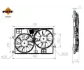 NRF Vtrk chlazen motoru NRF 470074, 470074