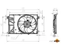 NRF V�tr�k chlazen� motoru NRF 470077, 470077