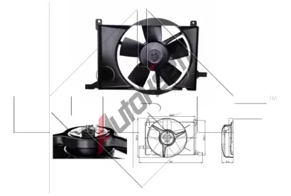 NRF Vtrk chlazen motoru NRF 47009, 47009