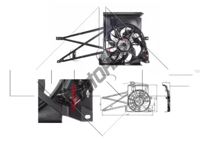 NRF Vtrk chlazen motoru NRF 47013, 47013
