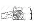 NRF Vtrk chlazen motoru NRF 47013, 47013
