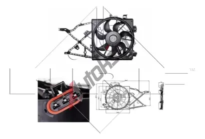 NRF Vtrk chlazen motoru NRF 47014, 47014