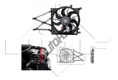 NRF Vtrk chlazen motoru NRF 47015, 47015
