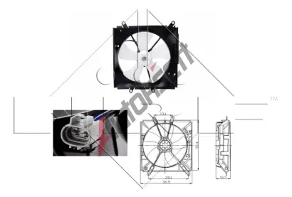 NRF Vtrk chlazen motoru NRF 47016, 47016