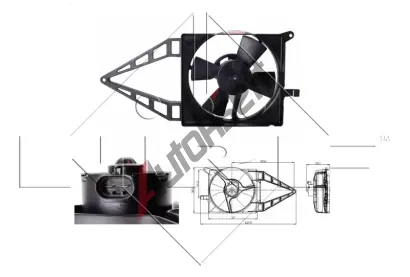 NRF Vtrk chlazen motoru NRF 47020, 47020