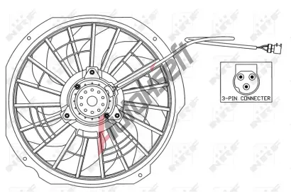 NRF Vtrk chlazen motoru NRF 47025, 47025