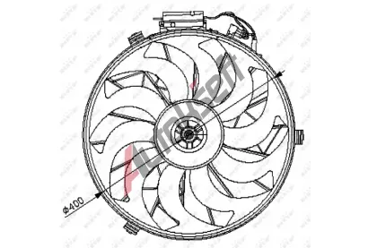 NRF Vtrk chlazen motoru NRF 47028, 47028