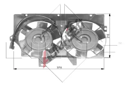 NRF Vtrk chlazen motoru NRF 47036, 47036