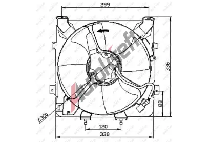 NRF Vtrk chlazen motoru NRF 47041, 47041
