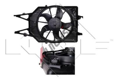 NRF Vtrk chlazen motoru NRF 47043, 47043