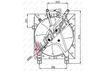 NRF Vtrk chlazen motoru NRF 47044, 47044