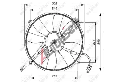 NRF Vtrk chlazen motoru NRF 47046, 47046