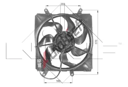 NRF Vtrk chlazen motoru NRF 47054, 47054
