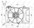 NRF Vtrk chlazen motoru NRF 47055, 47055