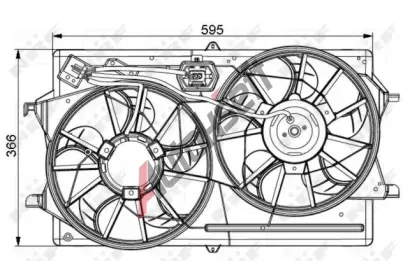NRF Vtrk chlazen motoru NRF 47061, 47061