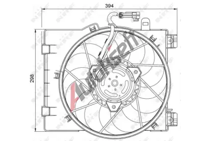 NRF Vtrk chlazen motoru NRF 47063, 47063