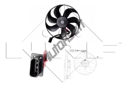 NRF Vtrk chlazen motoru NRF 47064, 47064