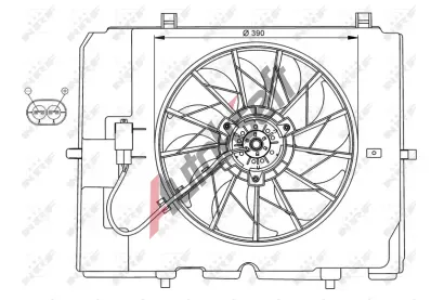 NRF Vtrk chlazen motoru NRF 47067, 47067