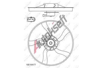 NRF Vtrk chlazen motoru NRF 47070, 47070