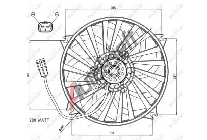 NRF Vtrk chlazen motoru NRF 47073, 47073