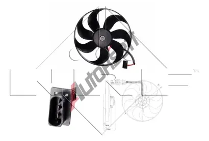 NRF Vtrk chlazen motoru NRF 47204, 47204