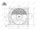 NRF Vtrk chlazen motoru NRF 47214, 47214