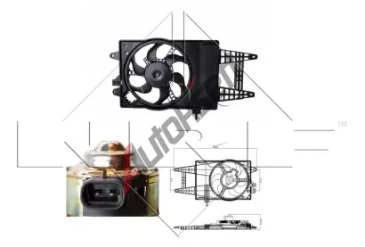 NRF Vtrk chlazen motoru NRF 47243, 47243