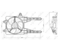 NRF Vtrk chlazen motoru NRF 47247, 47247