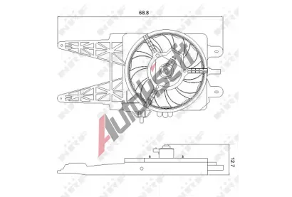 NRF Vtrk chlazen motoru NRF 47248, 47248