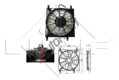 NRF Vtrk chlazen motoru NRF 47257, 47257