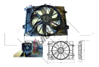 NRF Vtrk chlazen motoru NRF 47285, 47285