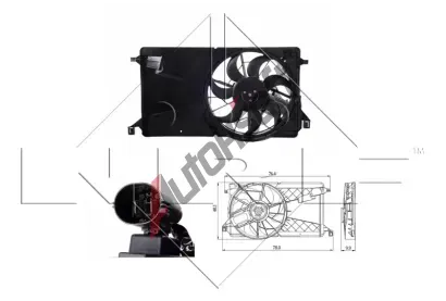 NRF Vtrk chlazen motoru NRF 47291, 47291