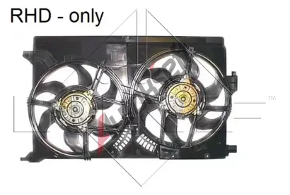 NRF Vtrk chlazen motoru NRF 47316, 47316