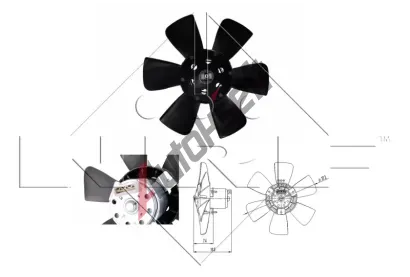 NRF Vtrk chlazen motoru NRF 47390, 47390