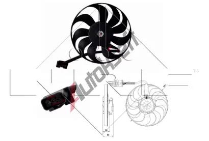 NRF Vtrk chlazen motoru NRF 47392, 47392