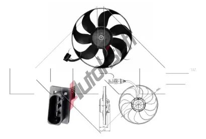 NRF Vtrk chlazen motoru NRF 47393, 47393