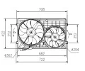 NRF Vtrk chlazen motoru NRF 47394, 47394
